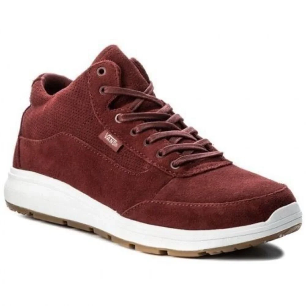 VANS Style 201 (Perf) Madder Brown White UltraCush Mens Size 8